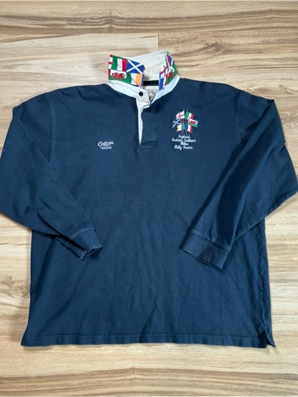Vintage Cotton Traders Six Nations Rugby Polo